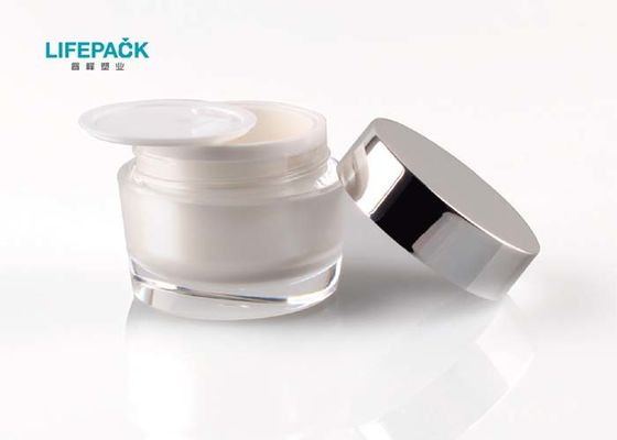 Elegant Cosmetic Storage Jars Customized Color For Skincare Makeup Liquid