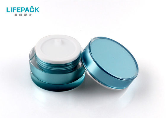 De Kruiken van de plexiglascilinder, Organometallic Blauw van 50g, Make-upkruiken