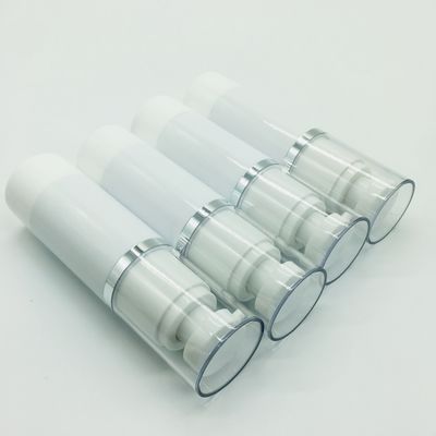 Zijde die Pompflessen Zonder lucht 50ml/Flessen van de Cilinder de Duidelijke Plastic Pomp drukken